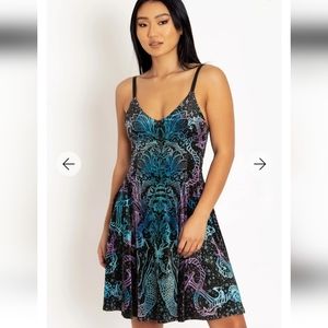 Blackmilk Kaleidoscope Mermaid Velvet Strappy Longline NWT